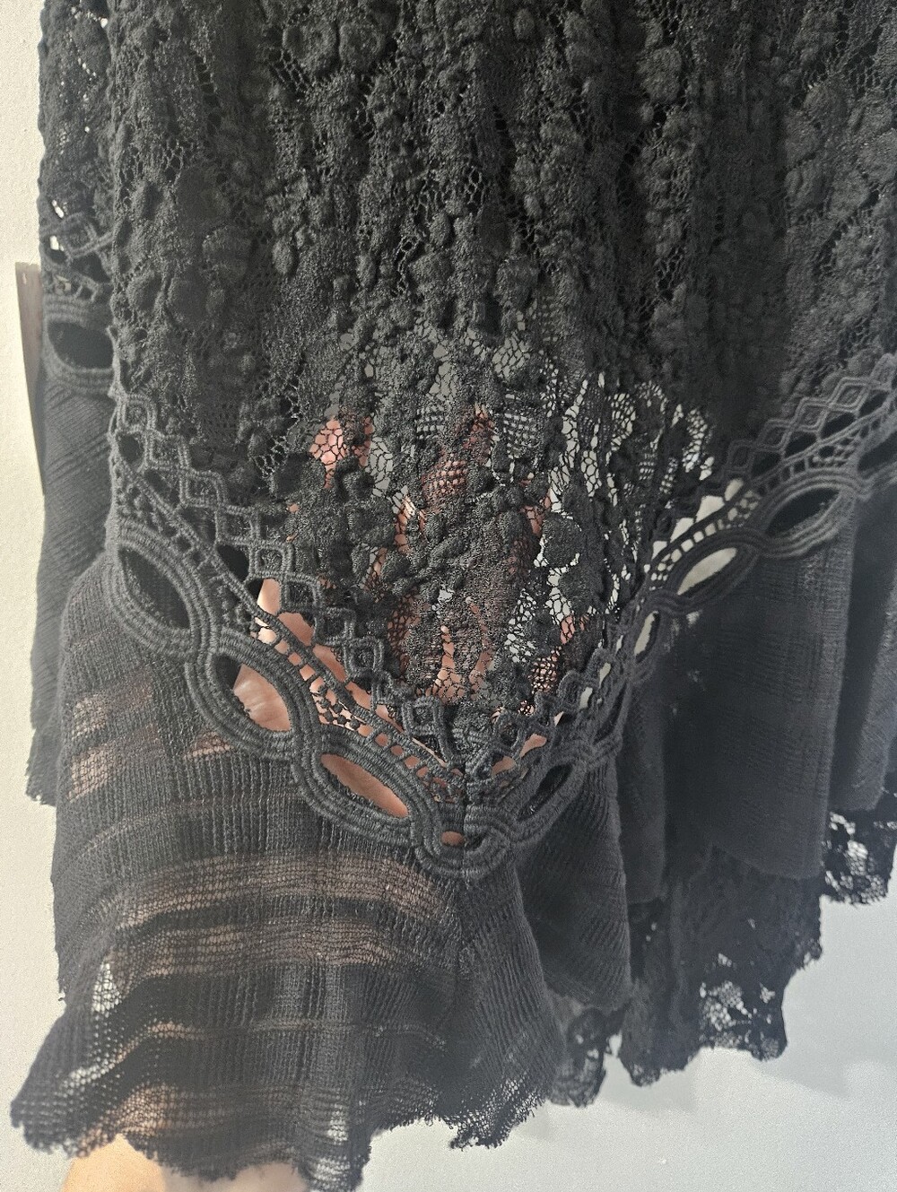 Free People Black Lace Tank Top - Picture 4 of 11